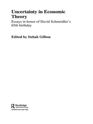 cover image of Uncertainty in Economic Theory